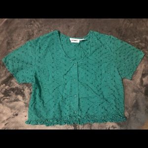 💍vintage gitano eyelet blouse shirt top